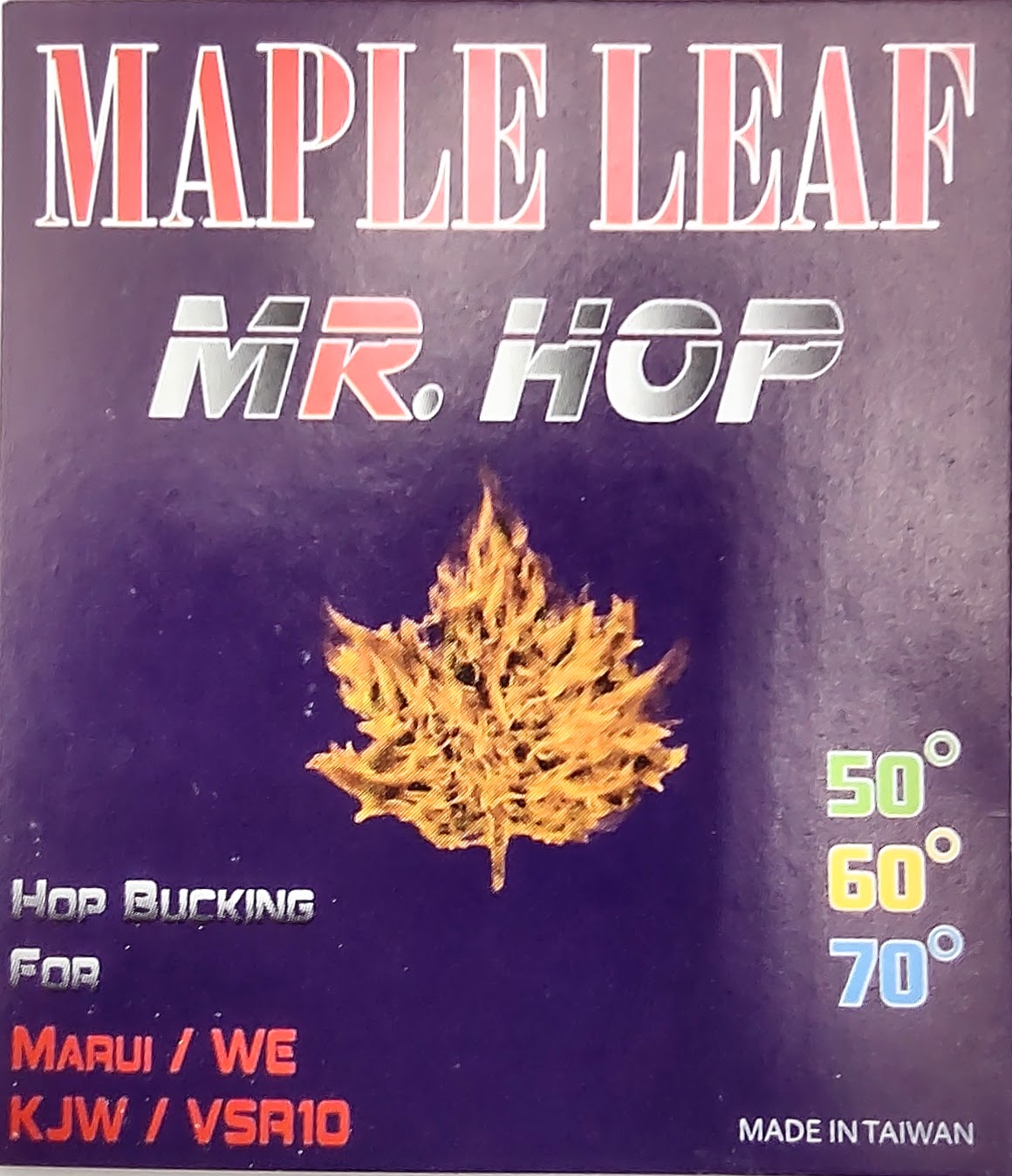 Maple Leaf Hop-up Rubbers
